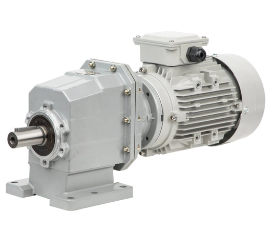 Geared Motor - Helical Inline Geared Motor, single or three phase